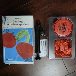 Vivitar Orange Floating Wireless Bluetooth Speaker